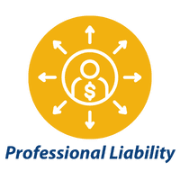 Professional Liability yellow icon button