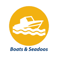 boat insurance yellow button icon